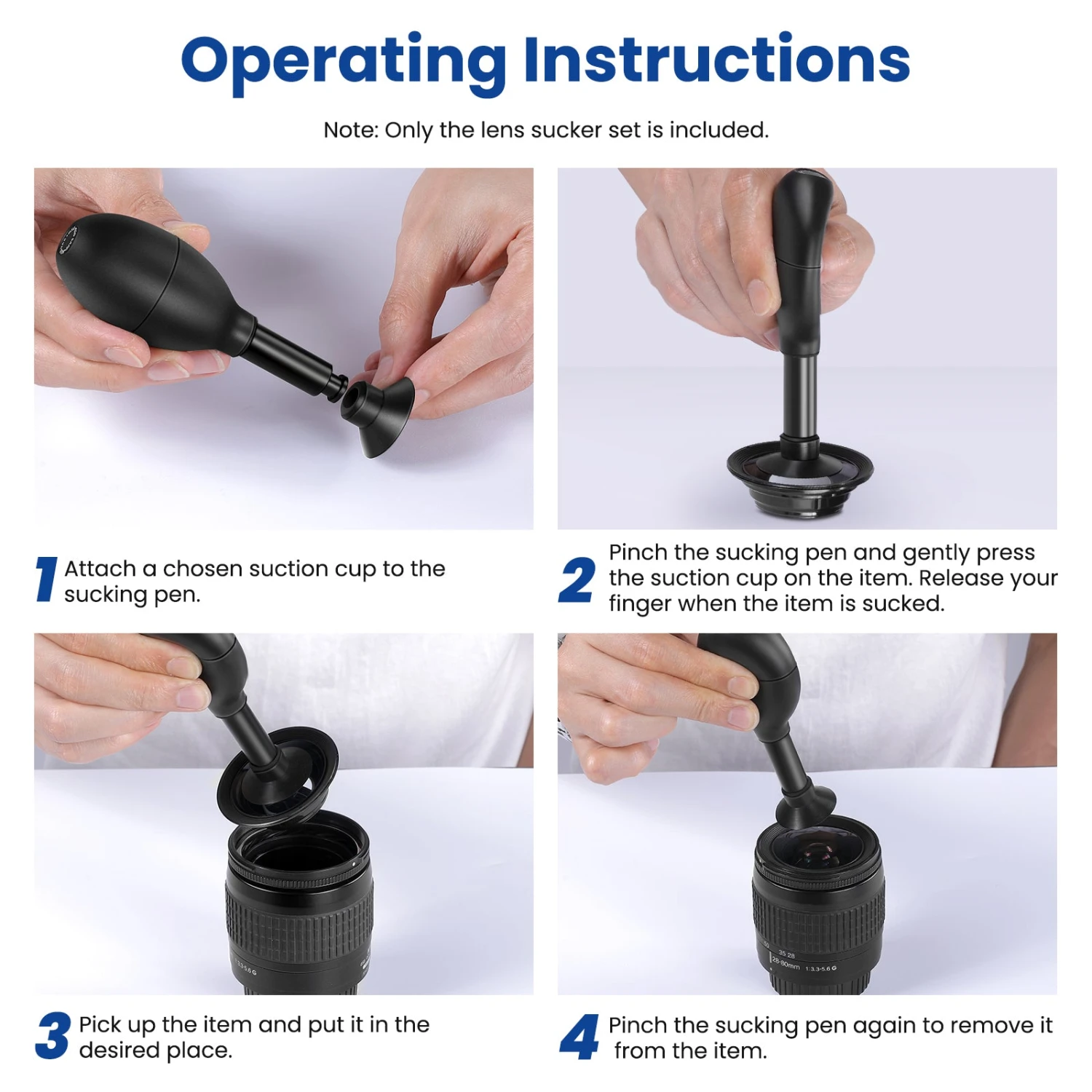 NEEWER 8-in-1 Lens Sucker Kit 6 NEEWER 8-in-1 Lens Sucker Kit - Image 6