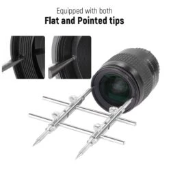 NEEWER Flat & Pointed Tips DSLR Camera Lens Spanner -Photography Equipment 99098566 3