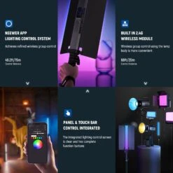 NEEWER RGB2 LED Tube Light Stick With Metal Barndoor -Photography Equipment 9 02bd4f3e d3be 4756 a6f2 0702d9845c38