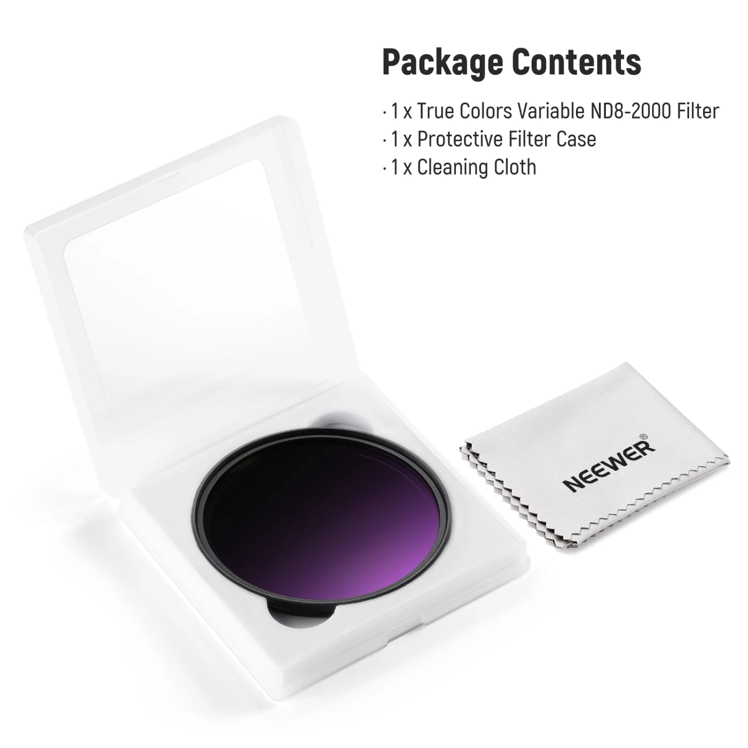 NEEWER True Colors Variable ND Filter ND8–2000 With Hard Stop 9 NEEWER True Colors Variable ND Filter ND8–2000 With Hard Stop - Image 9