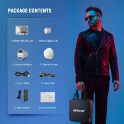NEEWER HS60C Pro 60W Portable RGB LED Video Light 17 NEEWER HS60C Pro 60W Portable RGB LED Video Light -Photography Equipment 9 0affee06 4f17 4dea 86d7 e208fc5997ae
