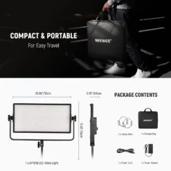 NEEWER AP100B 100W Bi Color LED Panel Video Light Kit 17 NEEWER AP100B 100W Bi Color LED Panel Video Light Kit -Photography Equipment 9 0db1547d fd63 48ca 993c 3ecdbf4c4056