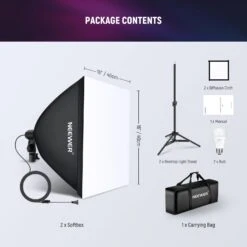 NEEWER NK004 16"×16"/40×40cm RGB Softbox Lighting Kit With App Control -Photography Equipment 9 0f26a131 e560 4906 bd80 991a713063f0