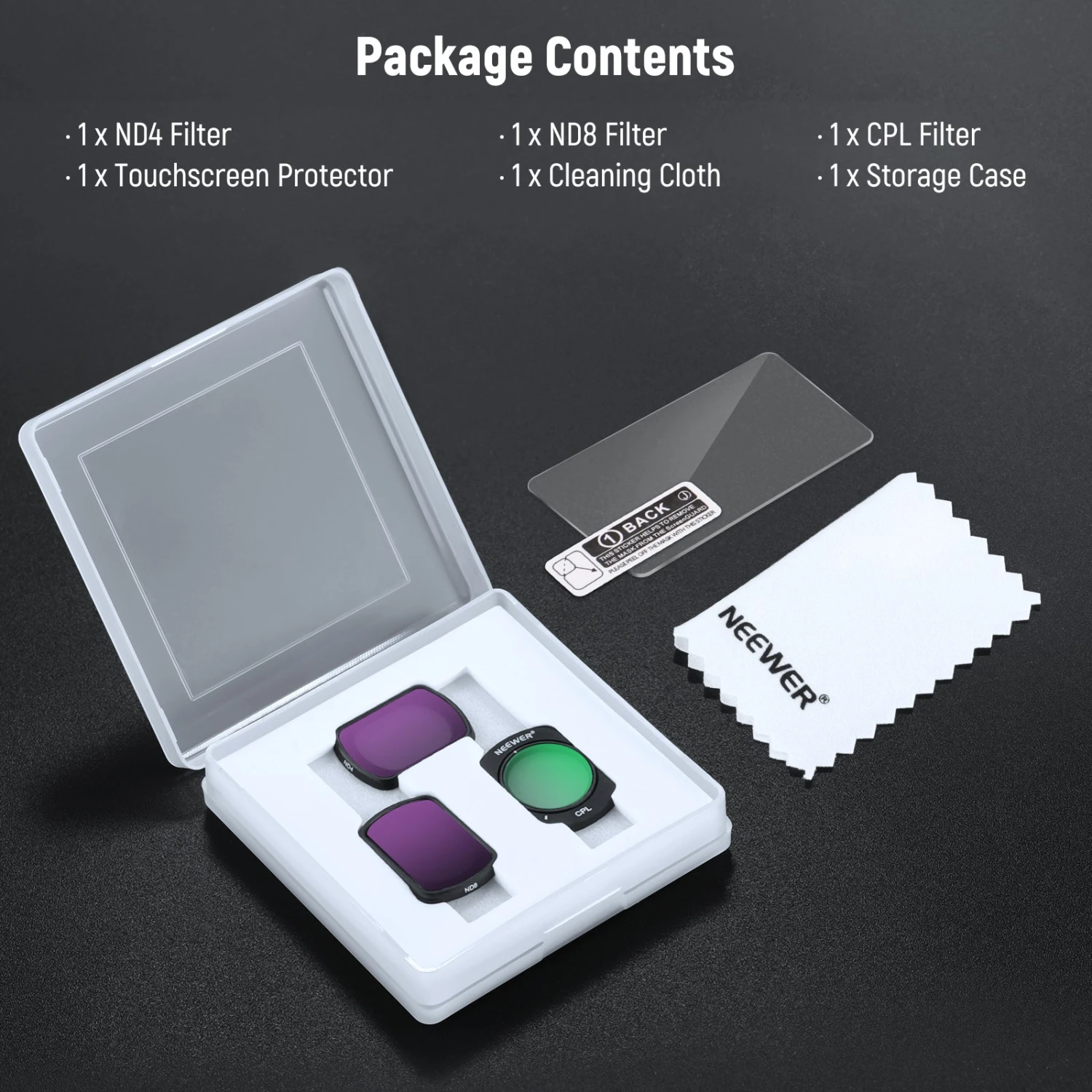 NEEWER FL-B03 3-Pack ND & CPL Filter For DJI Osmo Pocket 3 9 NEEWER FL-B03 3-Pack ND & CPL Filter For DJI Osmo Pocket 3 - Image 9