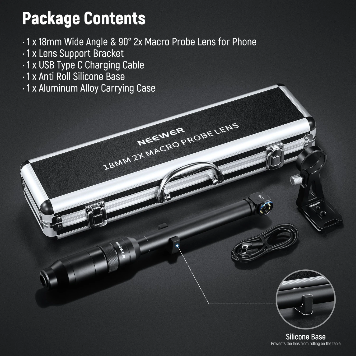 NEEWER LS-51 18mm 2x Macro Probe Lens With 17mm Thread 16 NEEWER LS-51 18mm 2x Macro Probe Lens With 17mm Thread - Image 16