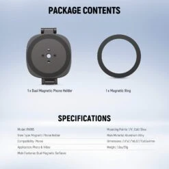 NEEWER PA095 Dual Magnetic Phone Ring Holder 17 NEEWER PA095 Dual Magnetic Phone Ring Holder -Photography Equipment 9 3aa5cef3 3101 4103 8257 02974c15ddfa