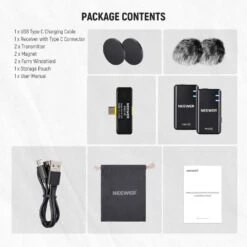 NEEWER KM15 Wireless Microphone Set For Phone With Type C Interface 17 NEEWER KM15 Wireless Microphone Set For Phone With Type C Interface -Photography Equipment 9 3fa46987 06f2 4855 8622 05dbe095b764