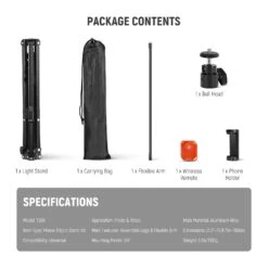 NEEWER TS06 71" Phone Tripod Stand With Reversible Legs -Photography Equipment 9 4eef4d89 07c2 47b4 8a3e ff265d083291