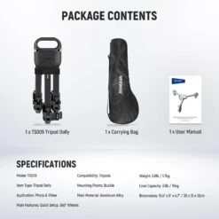 NEEWER TS009 Quick Lock Release Photography Tripod Dolly -Photography Equipment 9 63d72c47 d967 4f35 8042 3df1e05391f1