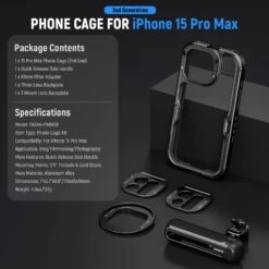 NEEWER PA043/PA044+PA045B 2nd Gen 15 Pro/Pro Max Cage -Photography Equipment 9 66f5bb31 8d35 4550 b374 69f212b8f40d