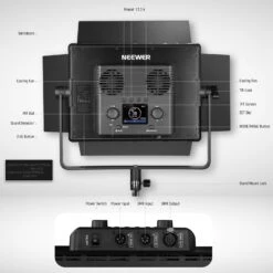 NEEWER 2 Pack PL60C RGB LED Panel Video Light Kit -Photography Equipment 9 67946a98 514e 4ab5 a0eb 5dbdd3739f0a