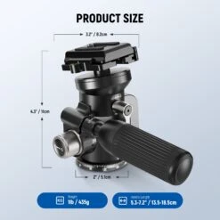 NEEWER TH03 Video Camera Tripod Pan Tilt Head 17 NEEWER TH03 Video Camera Tripod Pan Tilt Head -Photography Equipment 9 830ee271 ac40 480c 8f13 caa77f51d056