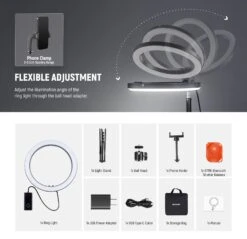 NEEWER RH12C 12" 24W High Power RGB LED Ring Light 26 NEEWER RH12C 12" 24W High Power RGB LED Ring Light -Photography Equipment 9 94b4ed71 4021 4b77 adcb c9030df50aea