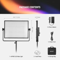 NEEWER AP150C 150W RGB LED Panel Video Light Kit 17 NEEWER AP150C 150W RGB LED Panel Video Light Kit -Photography Equipment 9 965c858f a63f 4f7f b23c dae669c75fa7