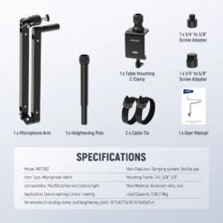 NEEWER MST002 Low Profile Mic Arm Desk Mount With Damping 17 NEEWER MST002 Low Profile Mic Arm Desk Mount With Damping -Photography Equipment 9 9a13ad92 7c78 4c56 83fb 78e2eb1075e1