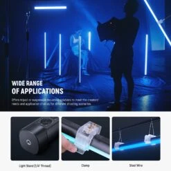NEEWER TL90C 30W RGB Tube Light With APP/2.4G/DMX Control -Photography Equipment 9 a466ea45 c0f2 4d82 a9b6 7151ee6a4aaa