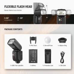 NEEWER Z880 76Ws 2.4G TTL Camera Flash Speedlite With Diffuser -Photography Equipment 9 b093eb0c 6d2d 411c 8216 ebea1a4651dc