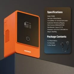 NEEWER V Mount Battery PS099E 6800mAh 14.5V 99Wh (Orange/Green) 18 NEEWER V Mount Battery PS099E 6800mAh 14.5V 99Wh (Orange/Green) -Photography Equipment 9 cf4a7930 57e3 4042 b6cd 9a00e19f9489