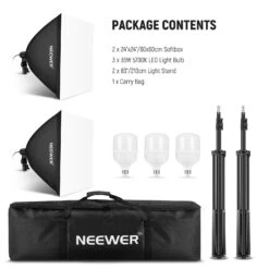 NEEWER NK200 24x24"/60x60CM 700W Photography Softbox Kit -Photography Equipment 9 e13b5d00 ad81 42af b27f 8a7695e52d44