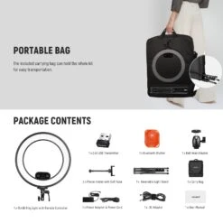 NEEWER RL45B 45W 18" Slim Edge Lit Ring Light Kit -Photography Equipment 9 e77487a1 d143 492d b22c cc49a832a56f