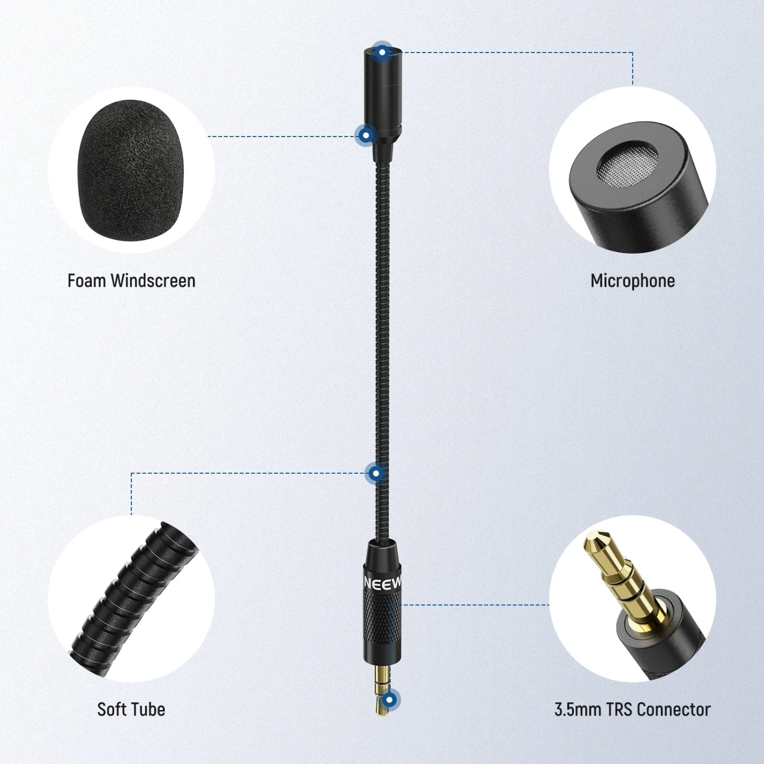 NEEWER CM7 3.5mm TRS Omnidirectional Condenser Microphone 6 NEEWER CM7 3.5mm TRS Omnidirectional Condenser Microphone - Image 6