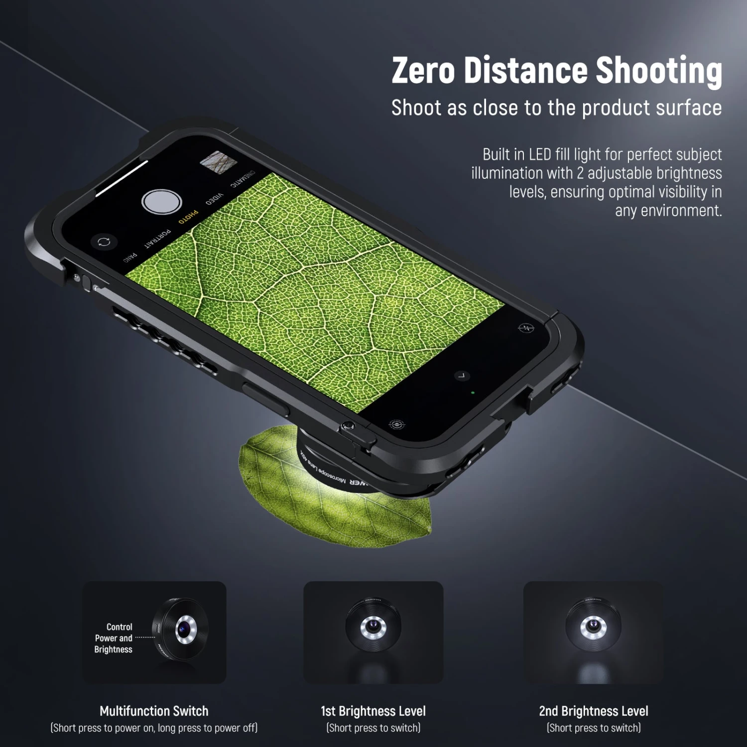 NEEWER LS-32 45X Phone Microscope With 17mm Thread 3 NEEWER LS-32 45X Phone Microscope With 17mm Thread - Image 3